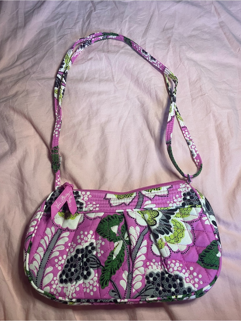 Vera Bradley Pink Floral Quilted shoulder bag